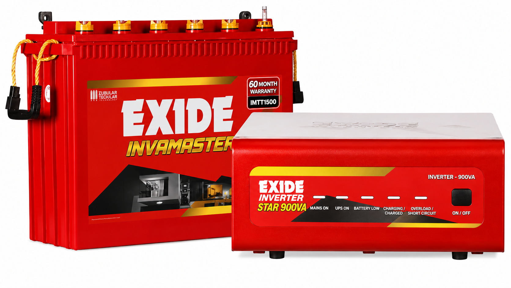 Exide - IMTT1500- 60 month with Exchange, STAR 900VA Inverter